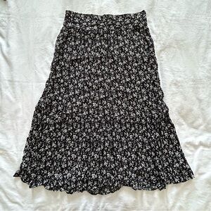 madewell floral maxi skirt